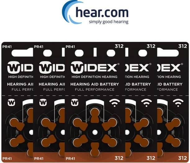 Widex Hearing Aid Battery-Size 312-Pack of 30 Batteries -5 Strips 28001602000 Stethoscope Case