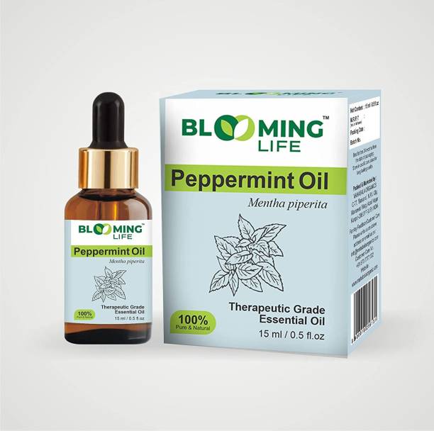 BLOOMING LIFE Peppermint Essential Oil For Skin, Hair Growth, Teeth Pain 100% Pure, Natural