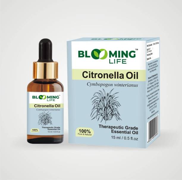 BLOOMING LIFE Citronella Essential Oil for Skin Care, Hair Shiner & Aroma 100% Pure