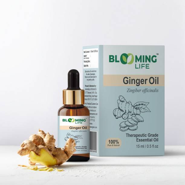 BLOOMING LIFE Ginger Essential Oil For Skin Care, Pain Reliever 100% Pure, Natural