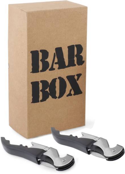bar box Silver Stainless Steel Waiters Corkscrew
