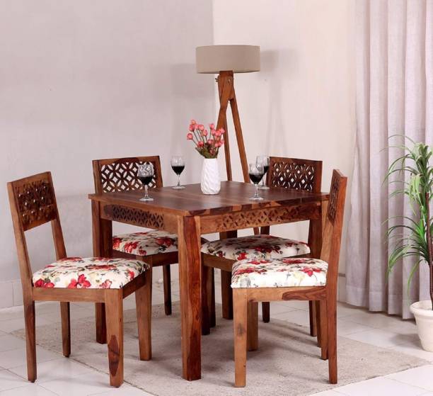 R K DECOR Solid Wood 4 Seater Dining Set