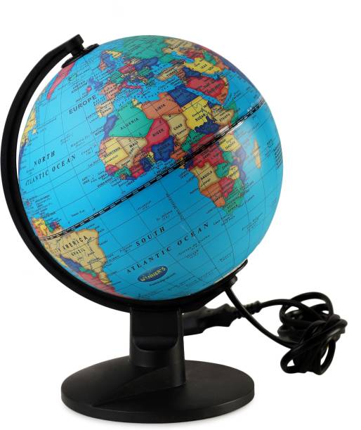 Winners Ornate Globe 606 - Illuminated Desktop Political World Globe