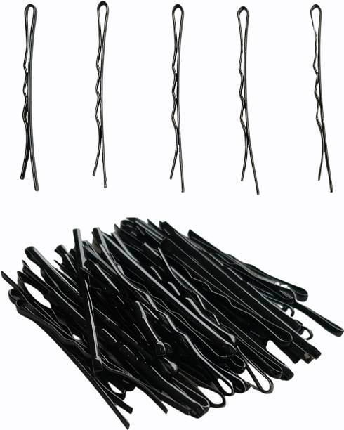 Myra Collection Black Metal Hair Pin Bobby Hair Pin for Girl and Women's (Pack of 120) Hair Pin