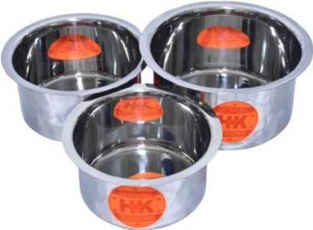 Super HK Tope/Patila/Bhagona/Tapeli/Handi Stainless Ste...