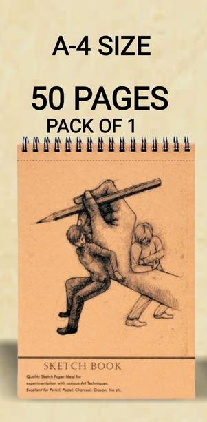 R K SALES R K Wiro Sketch Book A-4 Size, 50 Pages Pack of 1 Books Sketch Pad