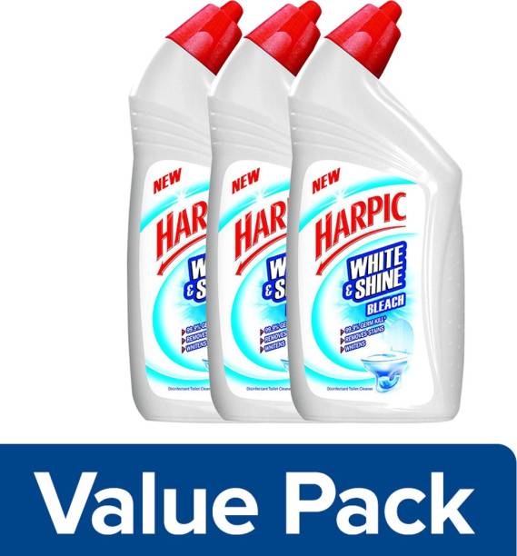 Harpic White & Shine Bleach Regular Liquid Toilet Cleaner