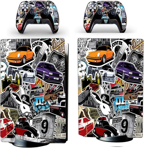 A1GRAPHIX PS5 Playstation Console Wrap Sticker Skin with 2 Wireless Controller  Gaming Accessory Kit