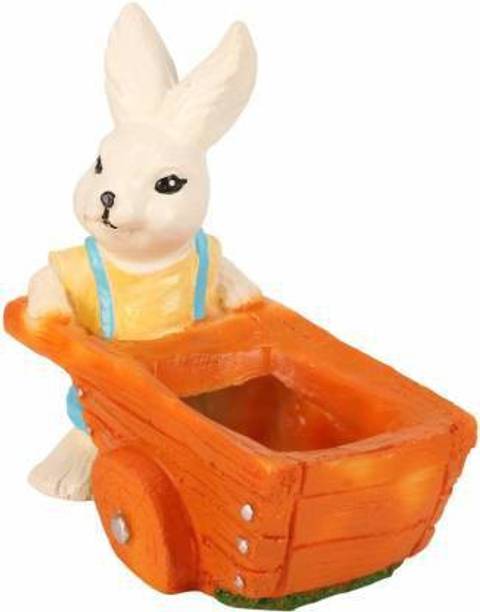 Pancikaa Rabbit Pulling Flower Trolley (Without Plant) Home & Office Gardening Gifts Plant Container Set