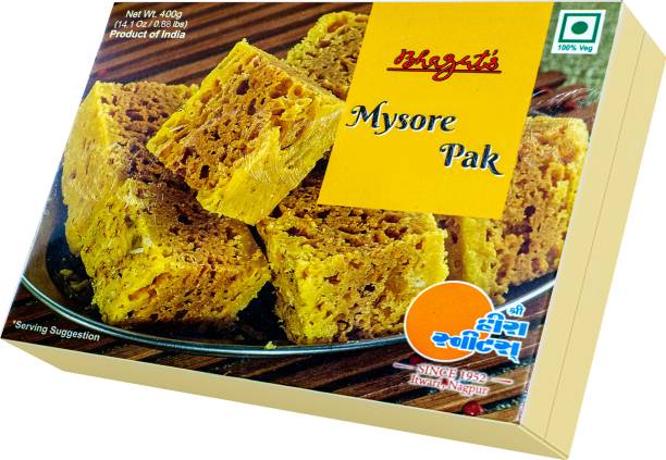 Bhagat's Heera Sweets Mysore Pak 400gm (Pack of 2) Box