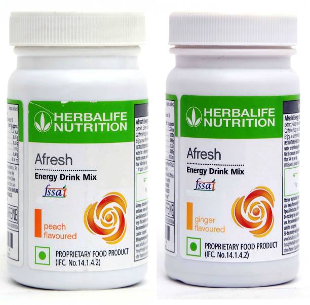 Herbalife Nutrition Afresh Energy Drink Mix Peach & Ginger Flavor 2 pcs Energy Drink