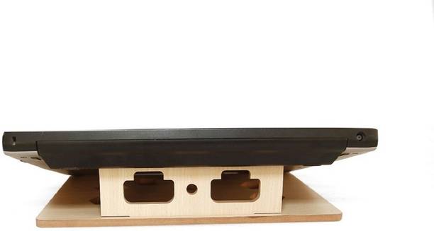 Nexat wooden laptop stand free standig for office table or home, esy to carry enywhere 88RM Wooden Floor and Desk Stand Laptop Stand Compatible with Universal Laptops
