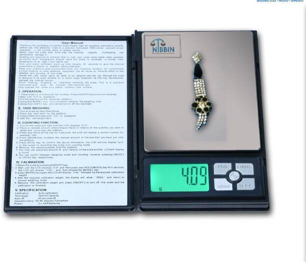 NIBBIN Electronic DIGITAL Scale,Notebook (500 gram x 0.01 Gram) Digital Jewellery Weighing Scale, Gold & Silver Ornaments Weight Measuring Machine Portable Weighing Scale for homes and professionals Weighing Scale ,(TM-C9) Weighing Scale (Black) Weighing Scale