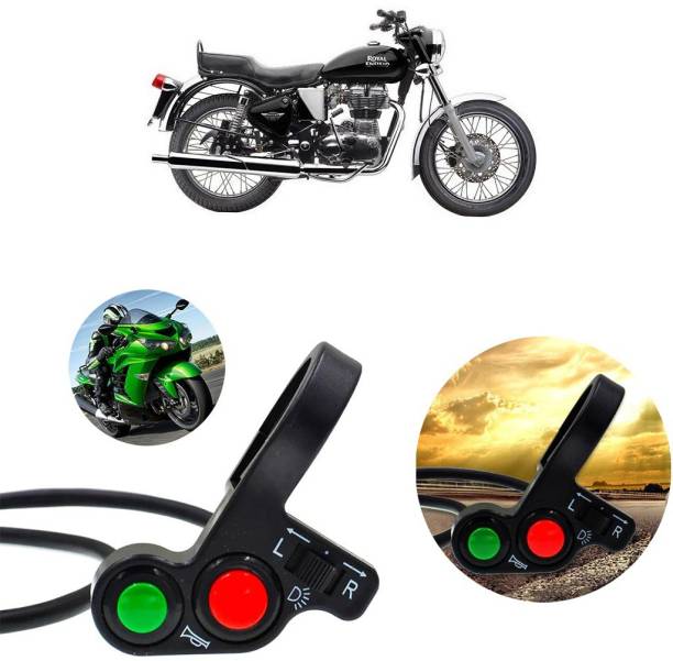 Qiisx Motorcycle Multipurpose 3 Way Switch Button On/Off Switch_Roy Enfield Bullet 350 1 Car Dash Switch Panel