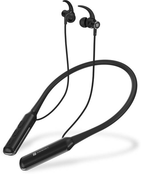 Portronics Harmonics 250 Wireless Neckband,60 Hrs Playtime, Dual Pairing, Magnetic Latch Bluetooth