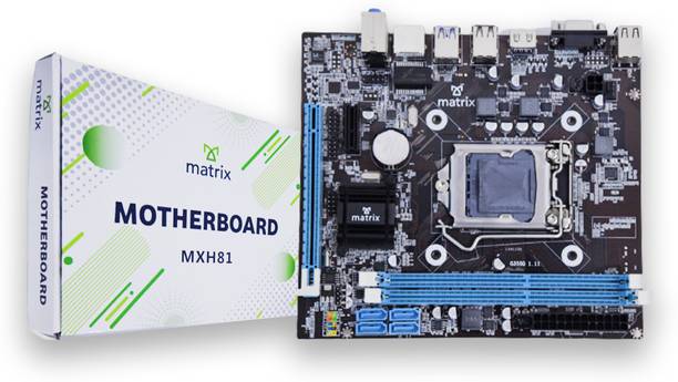 MATRIX MXH81 LGA 1150Socket Micro-ATX Intel H81 Express Chipset DDR3 Motherboard for Desktop