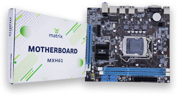 MATRIX MXH61 LGA 1155Socket Micro-ATX Intel H61 Express  Chipset DDR3 Motherboard for Desktop