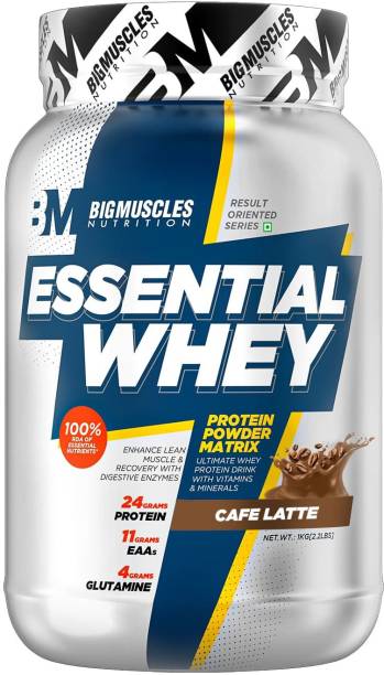 BIGMUSCLES NUTRITION Essential Whey Protein | 24g Protein with Digestive Enzymes, Vitamin & Minerals Whey Protein