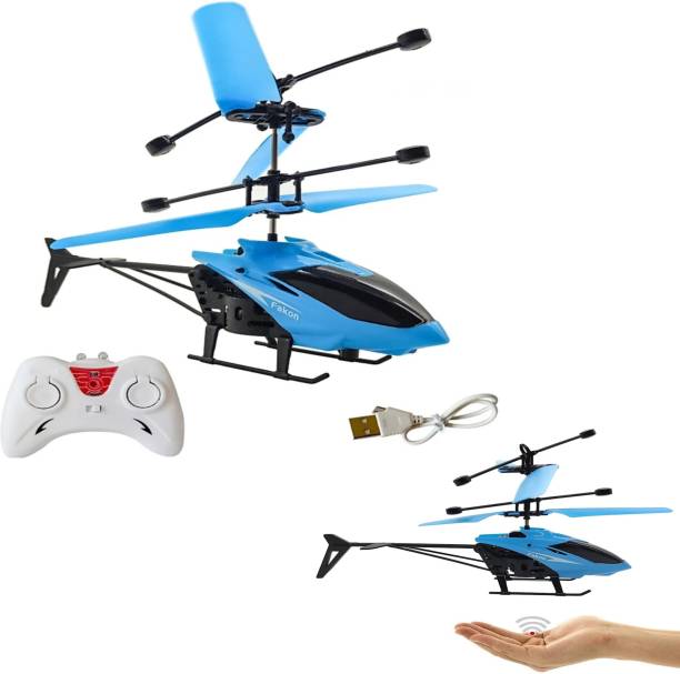 TONDAK 2 in 1 Infrared Induction Helicopter, Sensor Aircraft with USB Charger ,Flying Helicopter with Remote, 4 to 14 Years