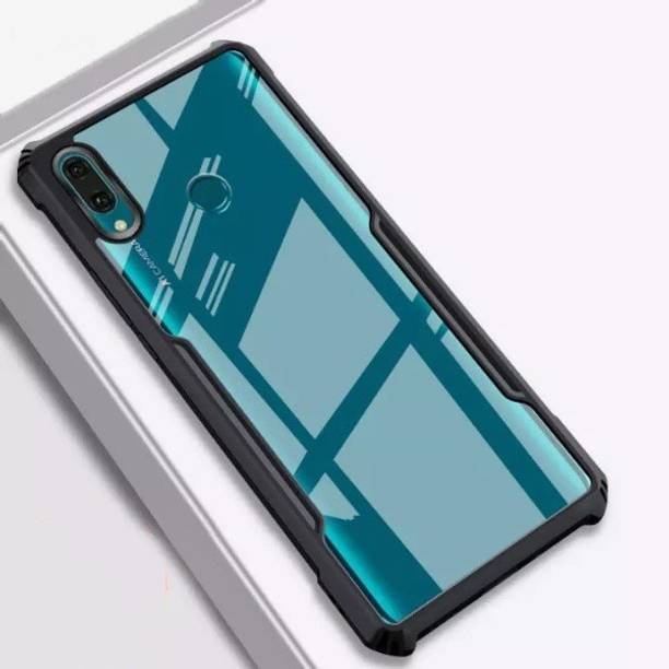 MOBIDEER Back Cover for Vivo Y91, Transparent Hybrid Hard PC Back TPU Bumper