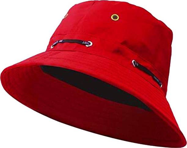 Missby Unisex Cotton Adjustable IMP Beach Bucket Sun Hat