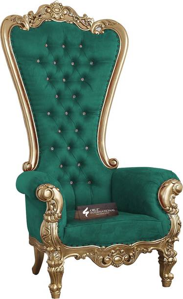 CRUZ INTERNATIONAL Maharaja Golden Mango Solid Wood Living Room Chair