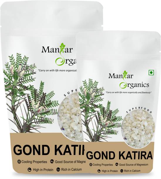 ManHar Organics Pure Organics Gond Katira |Tragacanth Gum| Edible Gum Dried Gum