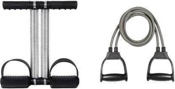 garry GRY13 Combo of Tummy Trimmer, Toning Tube for Stretching Workout at Home Ab Exerciser