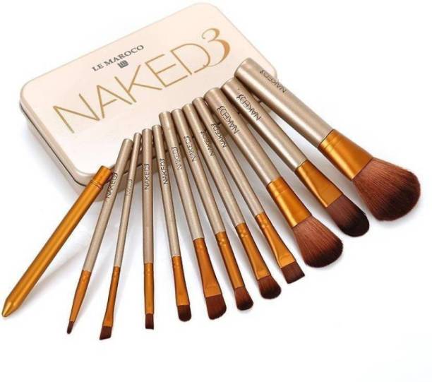 Le Maroco Naked3 Makeup Brush Set (Pack of 12)