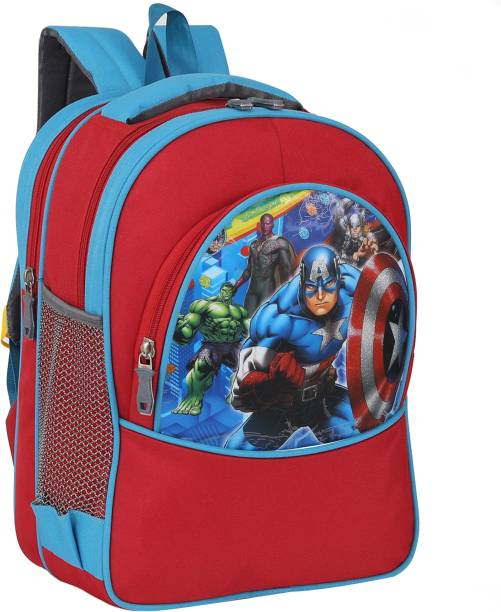 Ontop trends AVENGERS BOYS SCHOOL BAG FOR (LKG/UKG/1st std) Waterproof (Red) 30 L Backpack