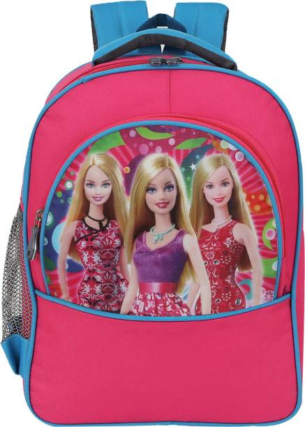 Ontop trends BARBIE GIRLS SCHOOL BAG FOR (LKG/UKG/1st std) Waterproof (Red) 30 L Backpack