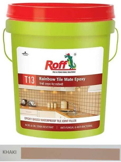 Pidilite Roff Rainbow TileMate EpoxyGrout (Khaki) (Hardener:390g Resin:920g Filler-3.69g) Crack Filler