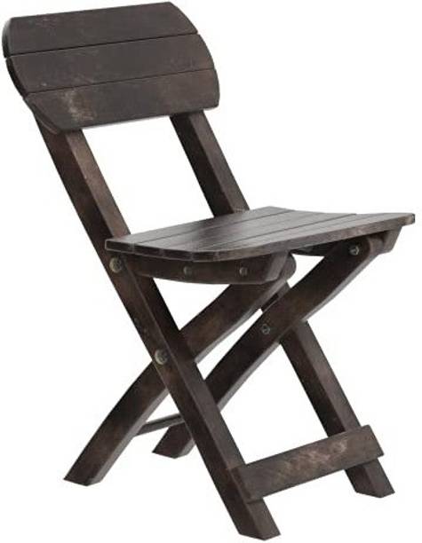 Smarts collection Mango Wood Folding Medium size Chair (Brown) Solid Wood Living Room Chair