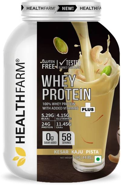 HEALTHFARM Whey protein+ the Most Powerful whey formula with goodness of Herbs Whey Protein Whey Protein