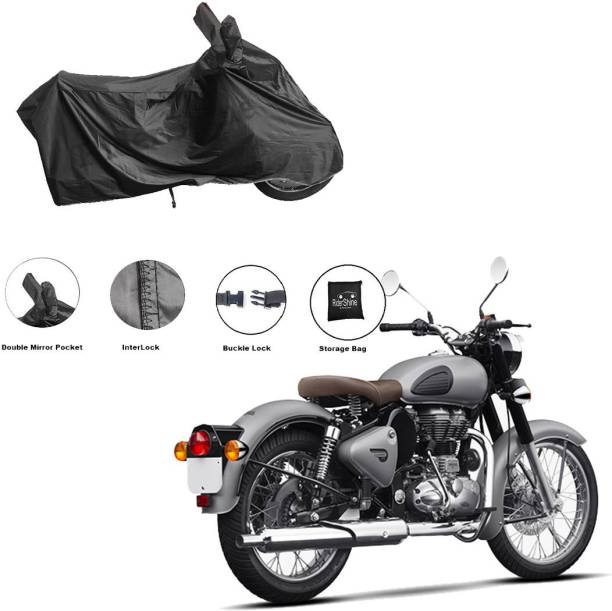 RiderShine Waterproof Two Wheeler Cover for Royal Enfield