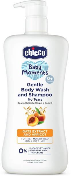 Chicco Baby Moments Gentle Body Wash And Shampoo, Paraben & Phenoxyethanol free, 0M+