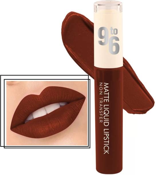 GULGLOW 9TO6 Matte Lipstick, Super Stay Lipstick Non Transfer Brown Lipstick