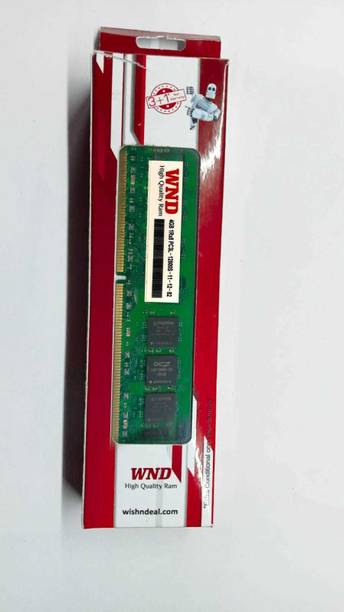 wnd 12800 DDR3 4 GB (Dual Channel) PC (RAM)