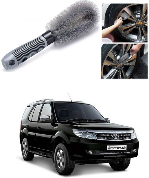 AXWee CAR ALLOY WHEEL CLEANER BRUSH TYRE RIM FOR Tata Safari Storme 100 g Wheel Tire Cleaner