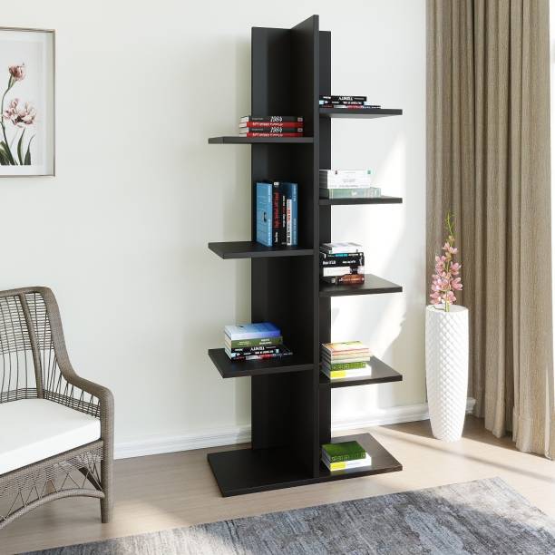 Home Full Engineered Wood Open Book Shelf