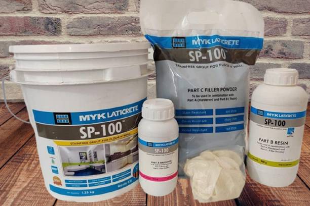 एम वाई के लातीक्रेट Stain free Epoxy Grout For Floor & Wall ( 22 Midnight Black ) 5kg Crack Filler क्रैक फिलर