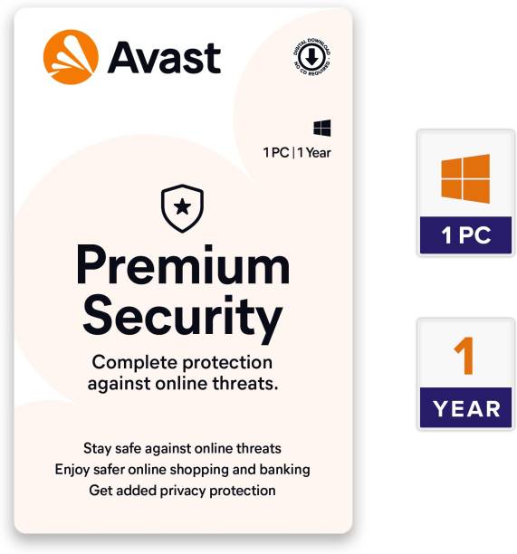 Avast Anti-virus Pro (Premium Security) 1 PC PC 1 Year Premium Security (Email Delivery - No CD)