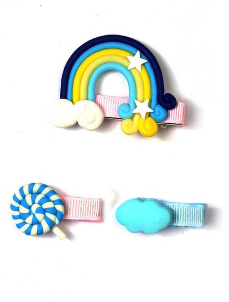Poplins Blue Set of 3 Hair Clip