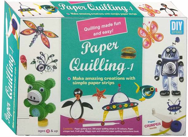 ARNIYAVALA Paper Quilling Kit Series with Strips, Crimper Tool Inside