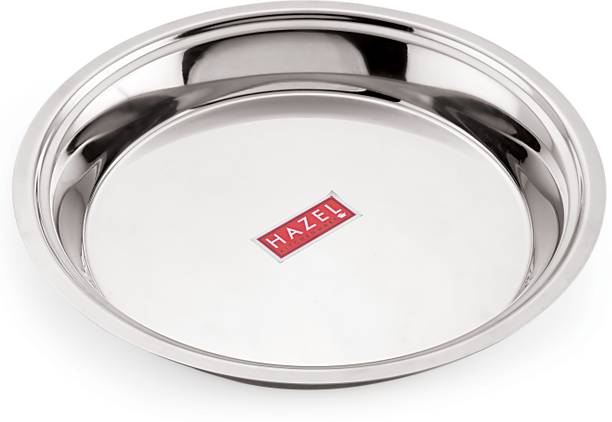 हेज़ल Stainless Steel Parat Parat For Dough Flour Kneading Atta Parat, 29 cm, 2000 ML परात