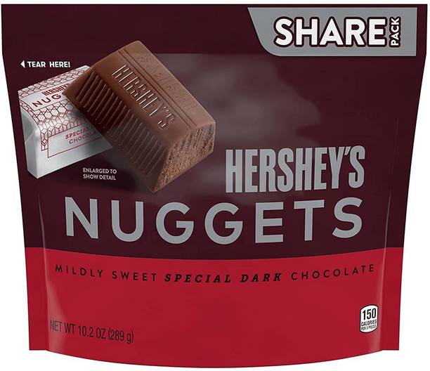 Hersheys Nuggets Special Dark Mildly Sweet Chocolate 283g Bars