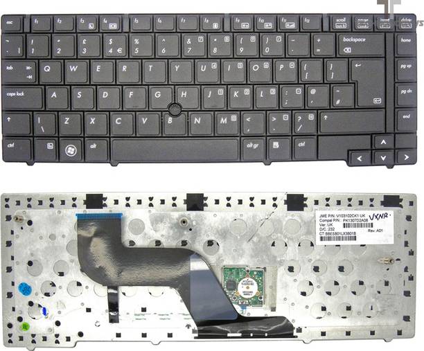 TechSio Compaq Elitebook 8440p 8440w Series, 594052-001, 598042-001 Internal Laptop-size Laptop Keyboard Compatible with Desktop, Laptop, Mac