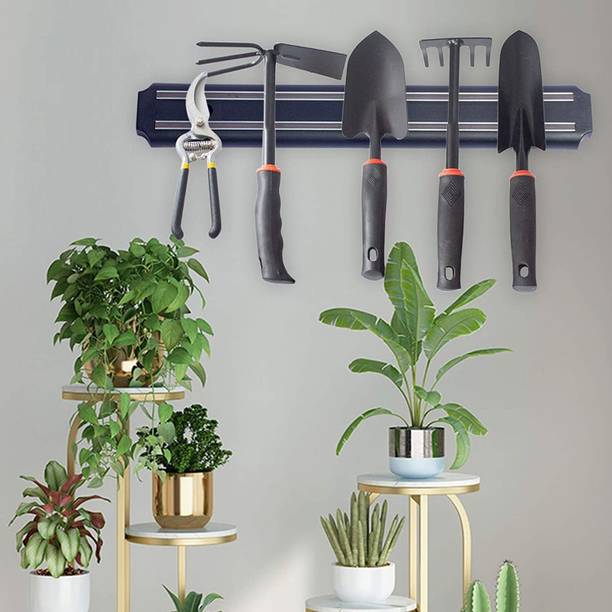 shreenath enterprise Shreenath's Brand New Wall Mount Magnatic Knife Storage Holder (33 Cm) Chef Rack Strip Utensil Kitchen Tool Kitchen Organizer Magnet ( Pack of 1)( Black ) Kitchen Organiser Magnet Pack of 1