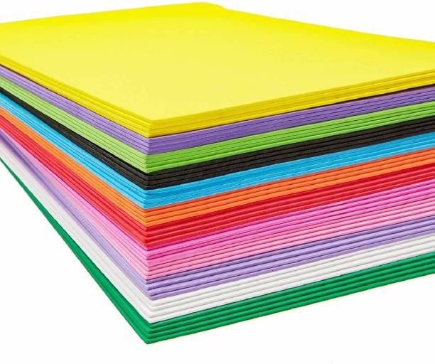Eclet 100 pcs A4 Size Color Sheets (10 Sheets Each Color) Art and Craft Paper Double Sided Colored(Length -27.5 cm Width - 20.3 cm) A4 90 gsm Coloured Paper