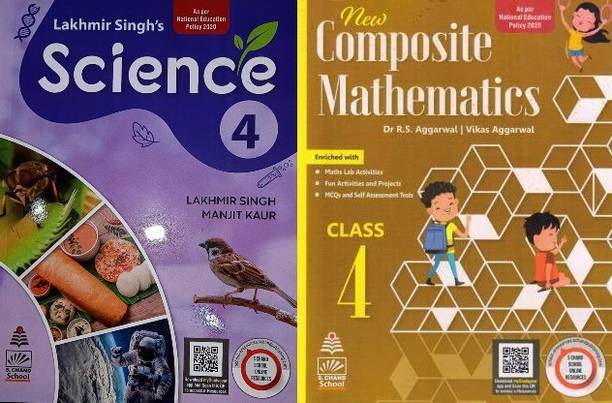 Class 4 Science Lakhmir Singh & Composite Mathematics 2022 Editions
